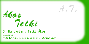 akos telki business card