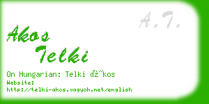 akos telki business card